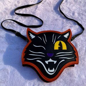 Spirit Halloween Spooky Black Cat Crossbody Purse